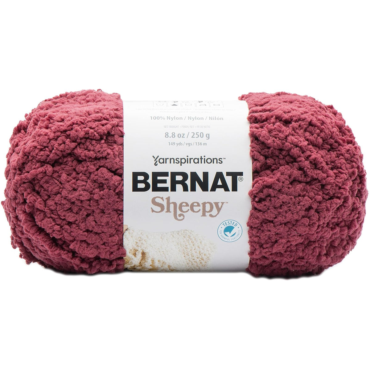 Bernat Yarn, 250g/8.8oz, Deep Red