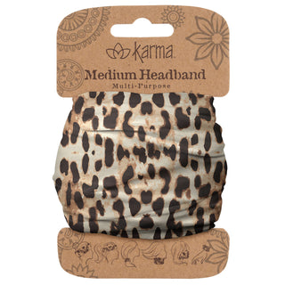 Karma Hairband, 1 Count (Pack of 1), Leopard