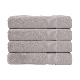 Classic Turkish Towels Towel, Bath Towels - 4 Piece Set, Light Grey