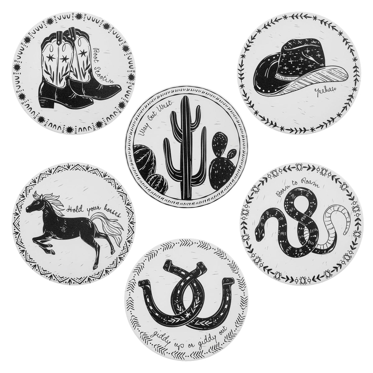 Karma Drink Coaster, One Size, Western