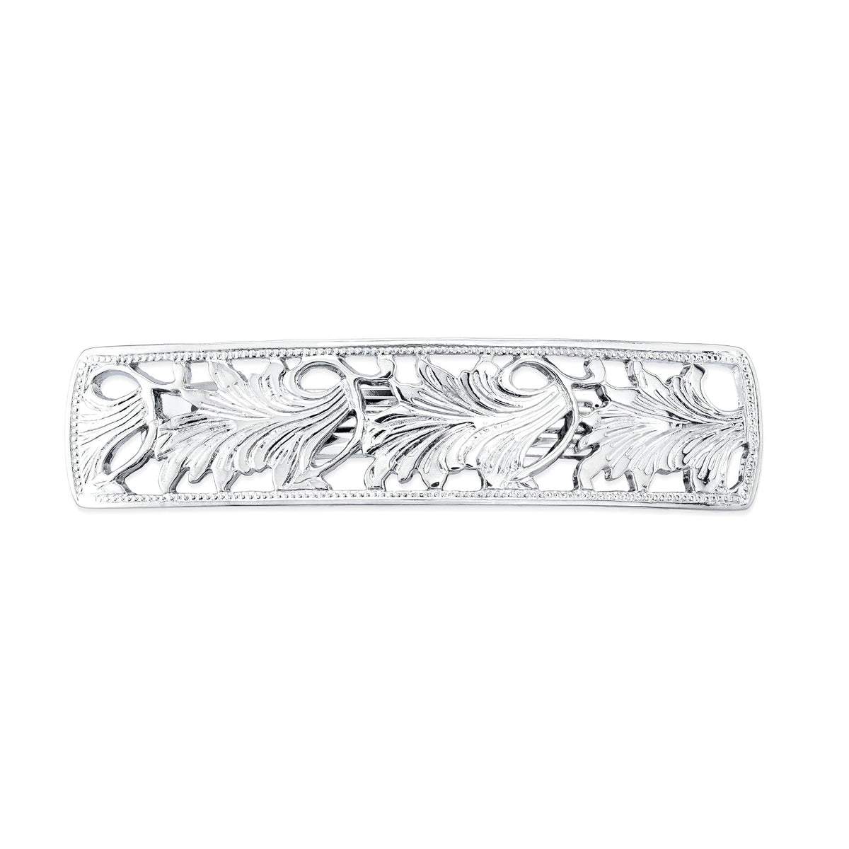 1928 Jewelry Essentials Silver-Tone Bar Hair Barrette