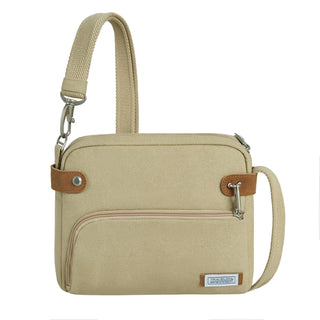 Travelon Handbag, 9.5"W x 8"H x 2.5"D, Natural