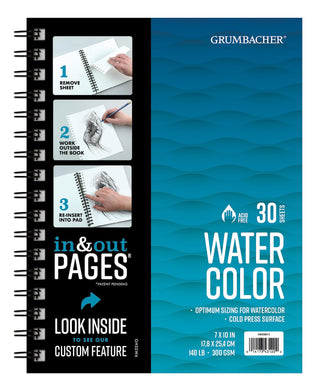 Grumbacher Art Media Paper, 7" x 10", White