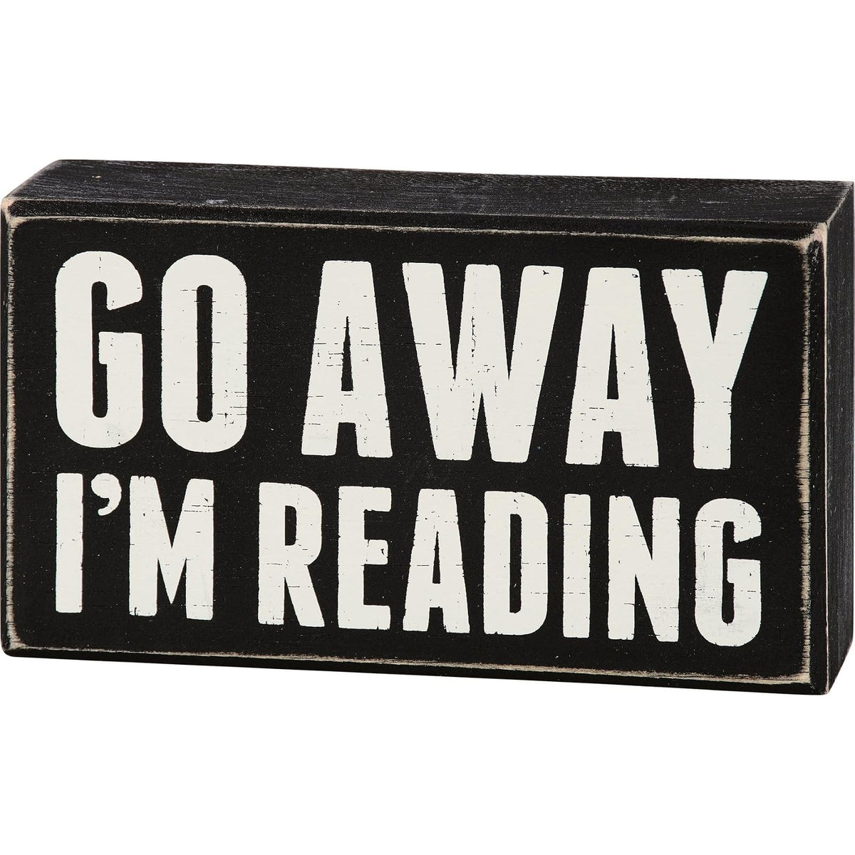 Primitives by Kathy Decorative Signage, 7 x 4-Inches, Black and white