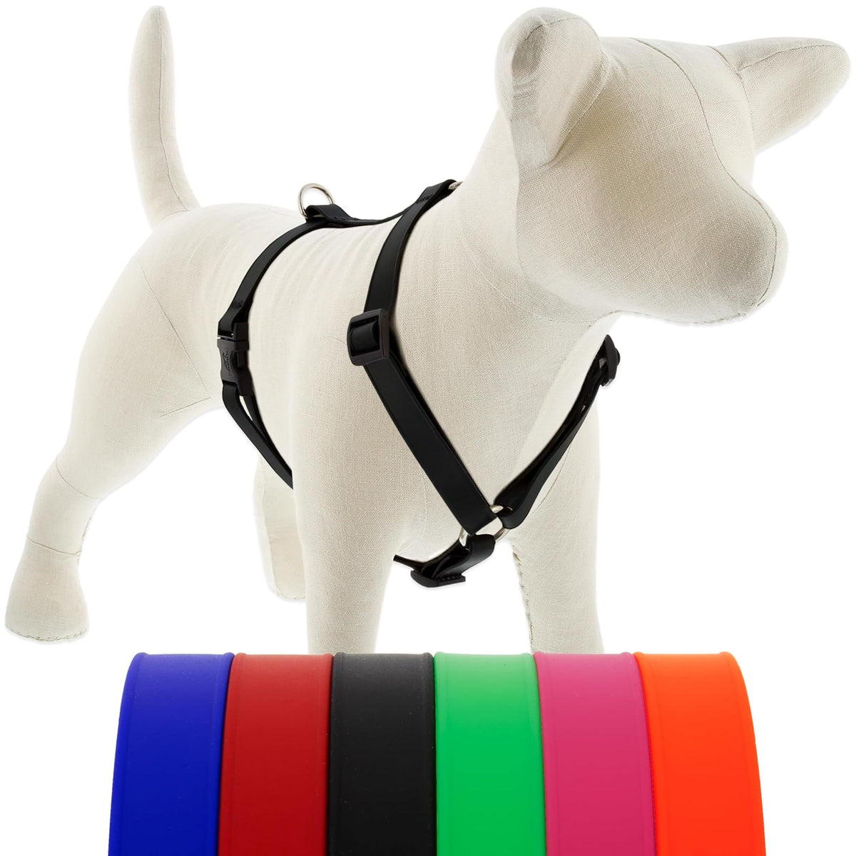 LupinePet Animal Harness, Large: Girth Adjusts from 20 to 32 in, 3/4-in Wide, Je