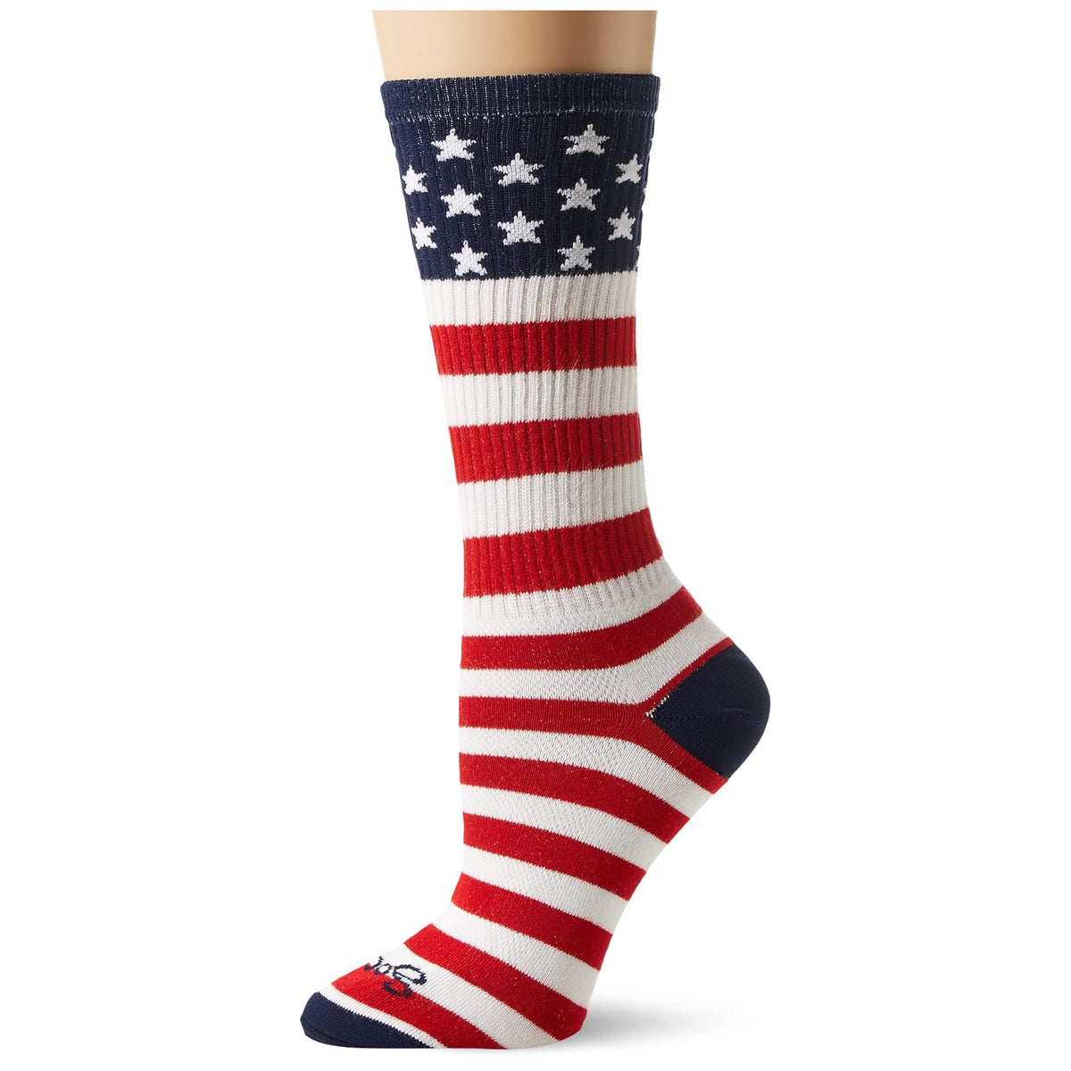 SockGuy Socks, White, Usa Flag Socks