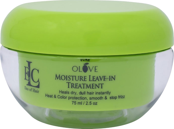 ELC Dao of Hair Pure Olove 3 Moisture Leave In Treatment 2.5 oz. Ultra Concentrated, Moisturizing, Nourishing, Balanced, Repairing Treatment that Detangles, Colored, Damaged, Over Processed and All Hair Types