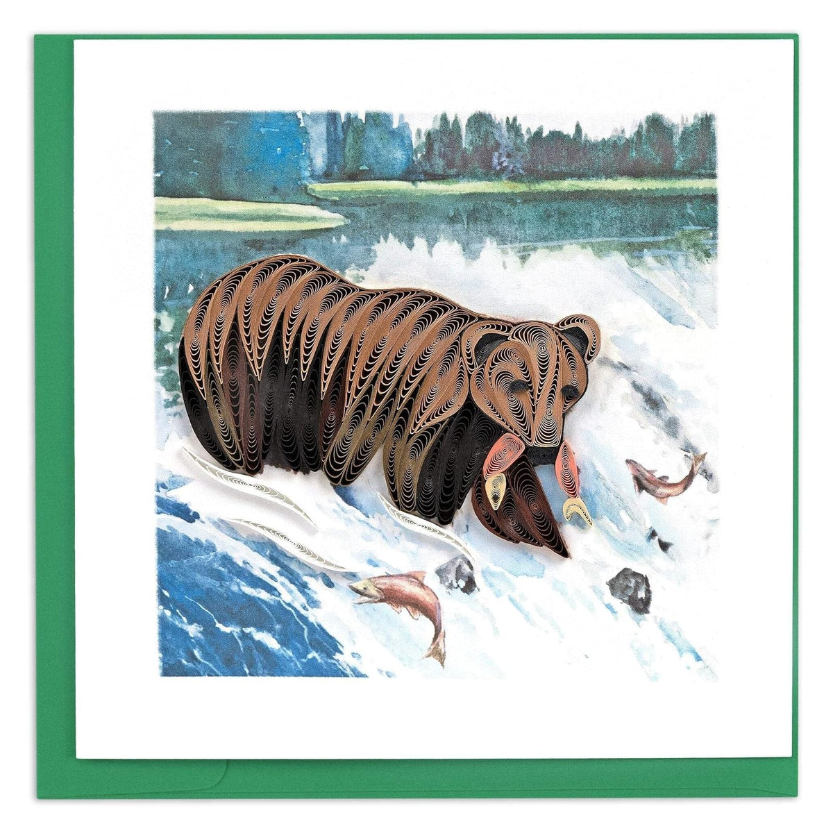 Quilling Card Greeting Card, 6x6 Inch, Multi