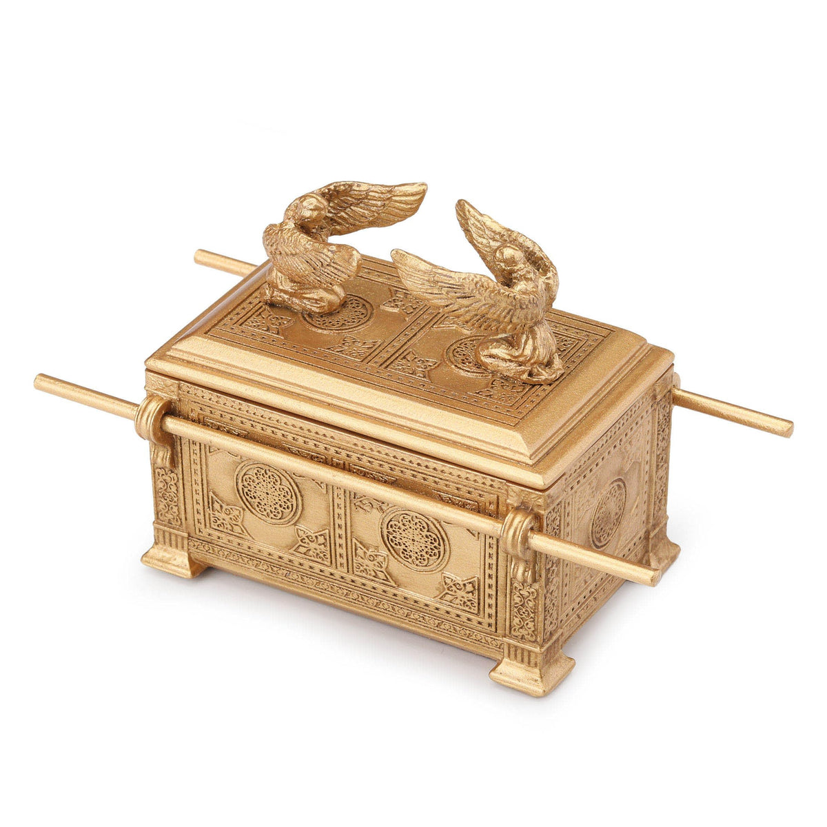 Veronese Design Storage Box, 4.75 x 2.37 x 2.75 inches, Gold