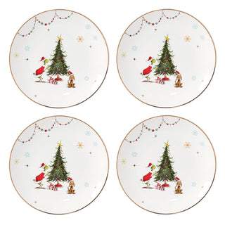 Lenox Merry Grinchmas Dinner Plates, Set of 4, 6.39, Green