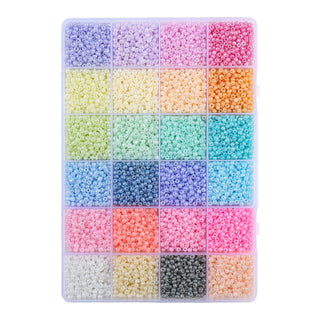 John Bead Craft Bead, 8/0, Vibrant Pastels