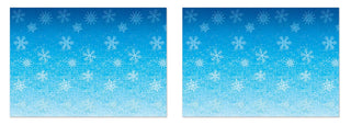 Beistle Snowflakes Backdrops 2 Piece, 4' x 30' Light Blue/White