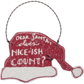 Primitives by Kathy Hanging Ornament, Red, Rustic