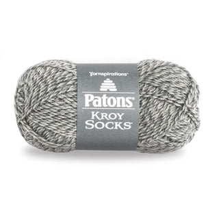 Spinrite Yarns (CA) Patons Kroy Socks Yarn - (1) Super Fine Gauge - 1.75 oz - Grey Marl - For Crochet, Knitting & Crafting