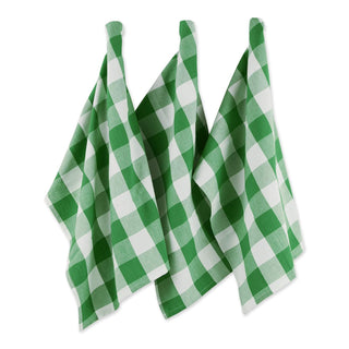 DII Towel, 20x30", Green & White
