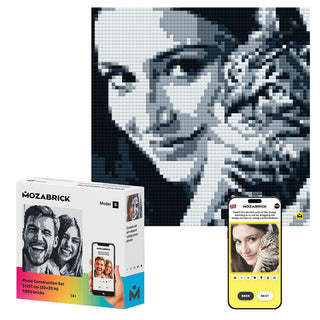 Ukidz MOZABRICK Photo Construction Set Model S - Transform Any Picture into a Mosaic Wall Art Using Our Constructor and Web App. Infinite Pixel Art Possibilities Using Your Photos!