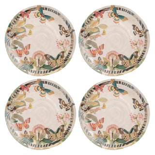 Karma Dishware Plate, Salad Plates, Eclectic Butterflies