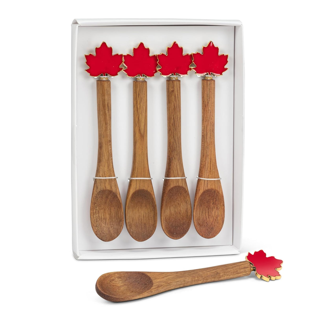 Abbott Collection Spoon, 4.5 inch, Maple Leaf