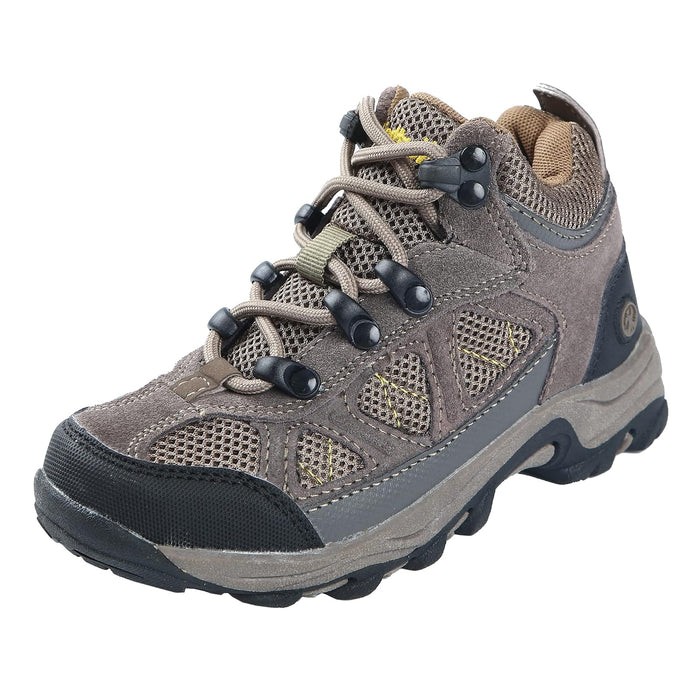 Northside USA Caldera Junior Hiking Boot, Stone/Yellow, 3 M US Little Kid