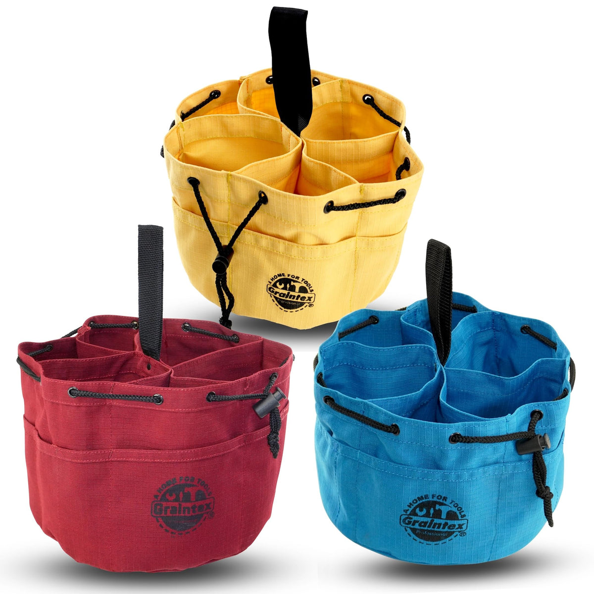 Graintex Caddy, Burgundy, Yellow, Royal Blue