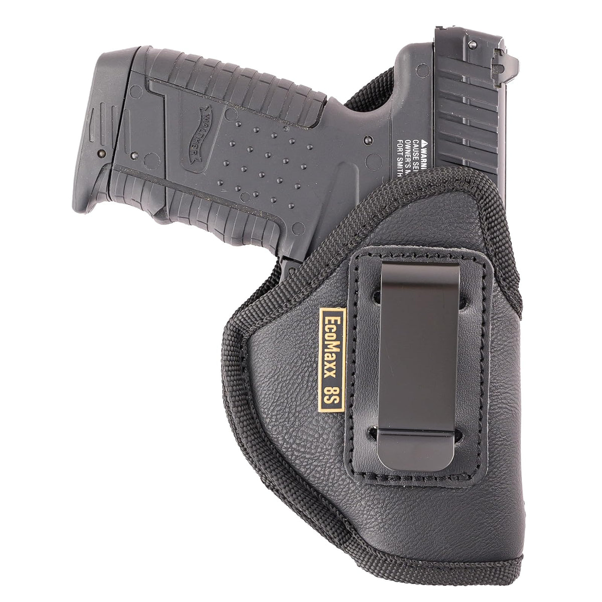 Cardini Leather USA Gun Holster, One Size, Black
