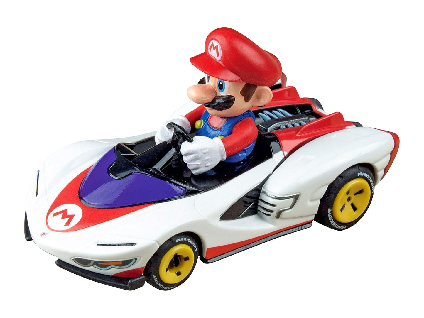 Carrera 64182 Mario Kart P-Wing Mario 1:43 Scale Analog Slot Car Racing Vehicle for Carrera GO!!! Slot Car Toy Race Track Sets