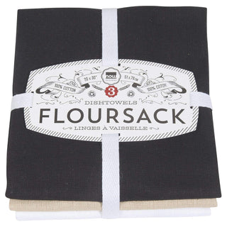 Now Designs Towel, 1 EA, Black Oyster White