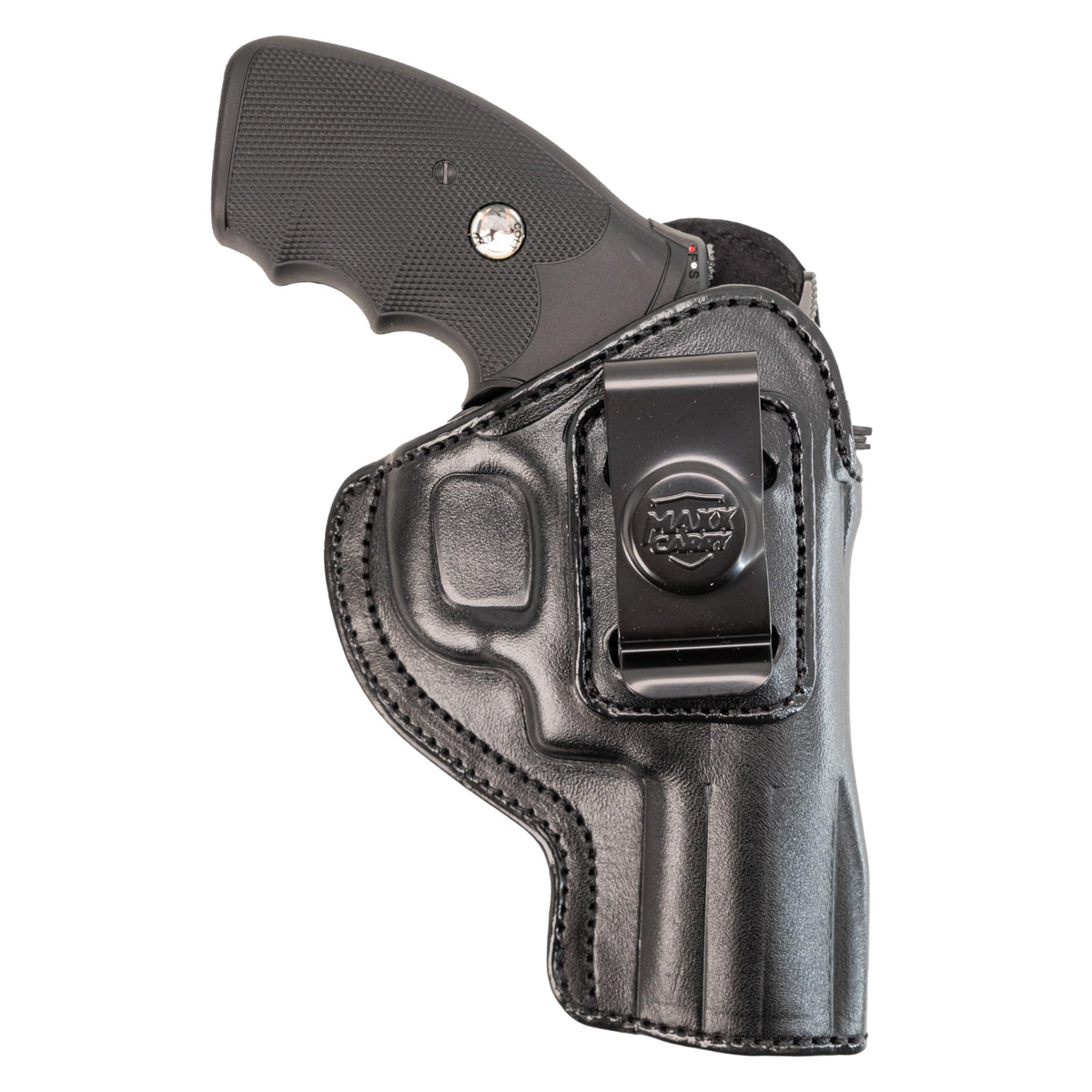Cardini Leather USA Gun Holster, 4" Barrel, Black