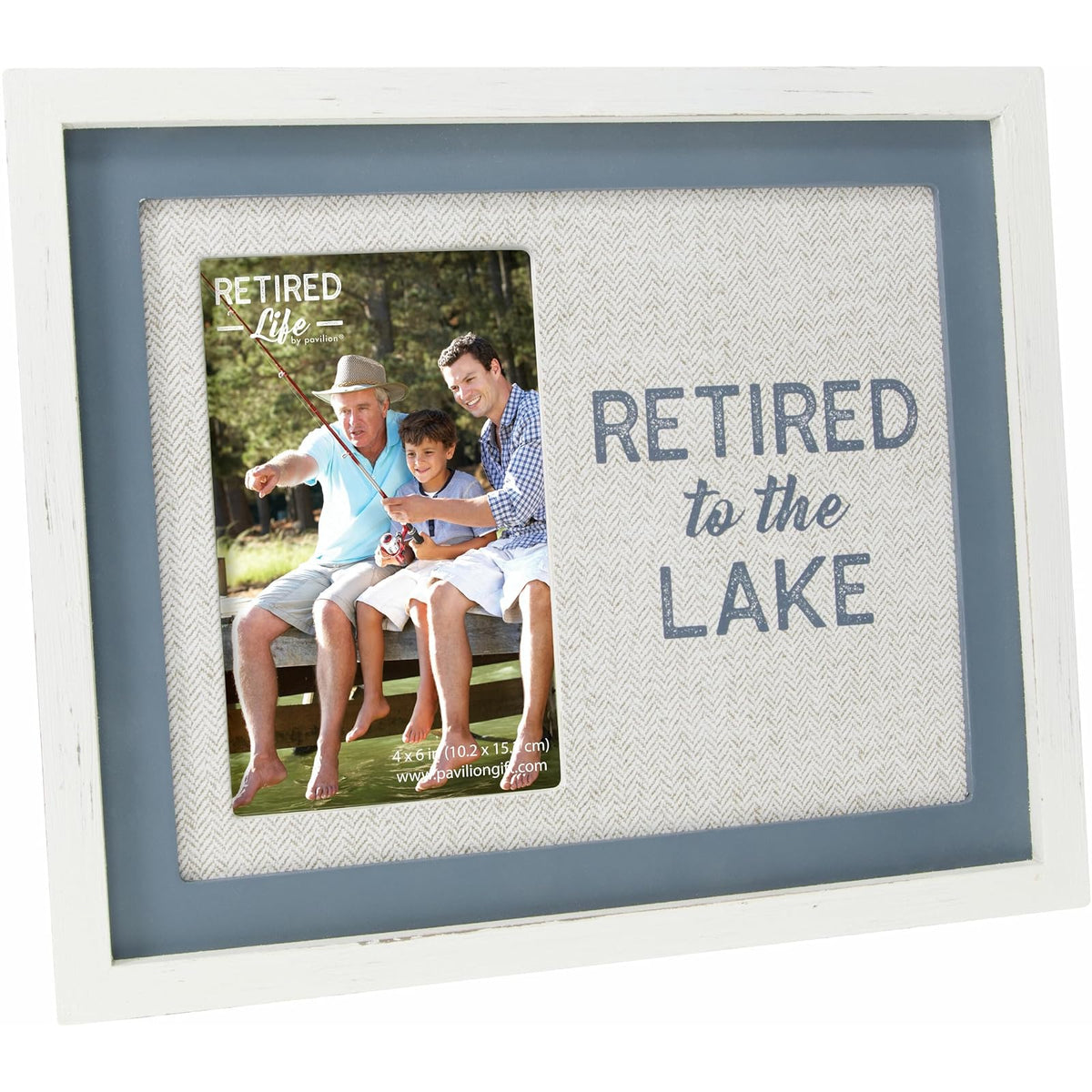 Pavilion Gift Company Picture Frame, 4x6 inch, Blue