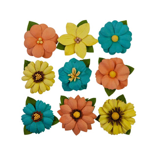 PRIMA MARKETING INC Artificial Plant, Majestic Flowers Shining 9 Pcs, 1.5", Maje