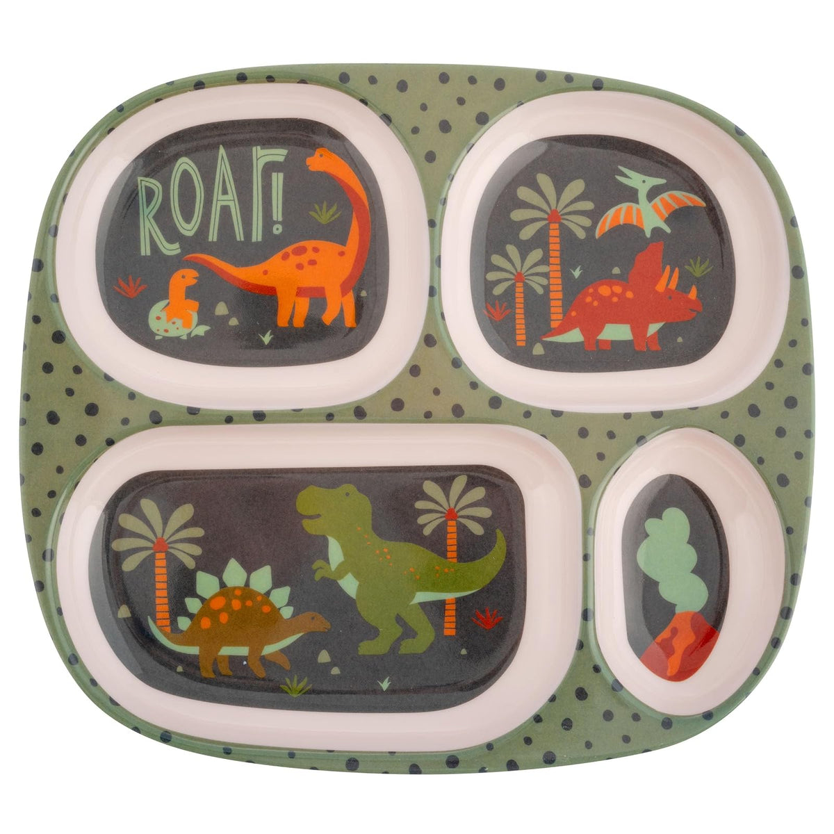 Stephen Joseph Dishware Plate, Medium, Dino