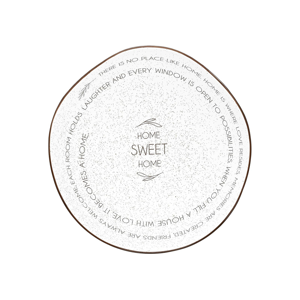 Pavilion Gift Company Dishware Bowl, 10.5", Brown, White