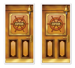 Beistle Cruise Ship Door Covers 2 Piece, 30" x 5', Multicolor