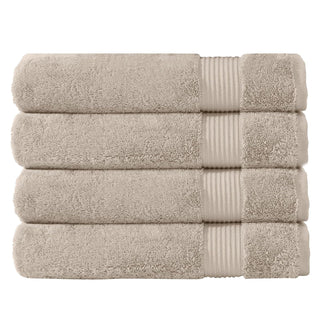 Classic Turkish Towels Towel, Bath Towels - 4 Piece Set, Beige