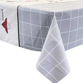 allgala Tablecloth, 108" x 54" (Rectangular), Grey and Lights