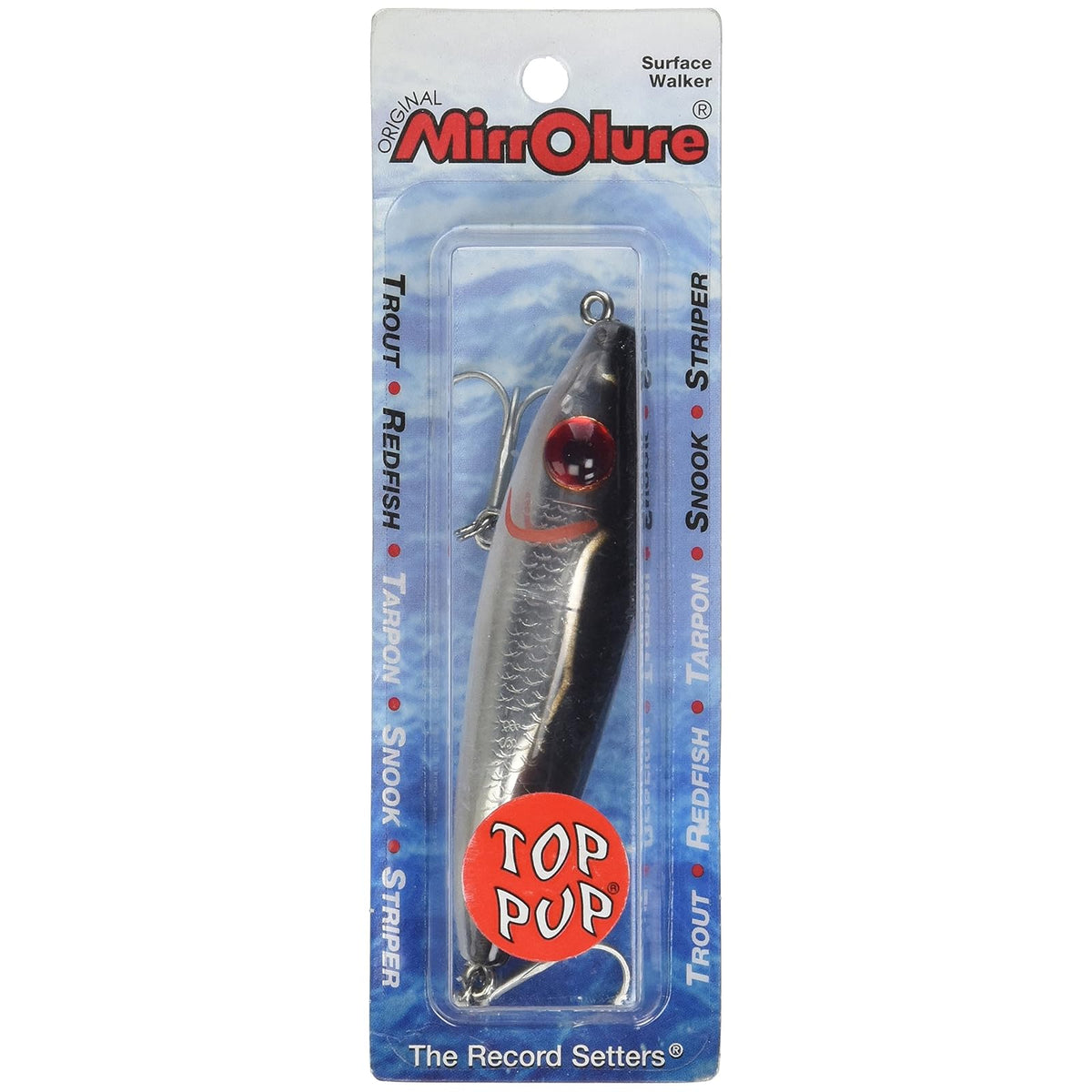 MirrOLure Fishing Hook, 3.5 Inch 5/8 oz, Black/White/Silver