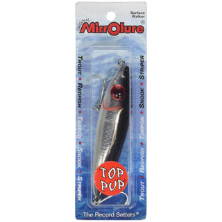 MirrOLure Fishing Hook, 3.5 Inch 5/8 oz, Black/White/Silver