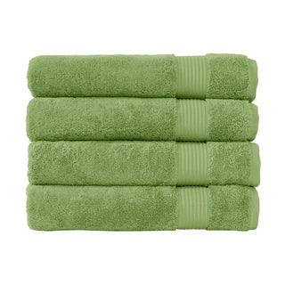 Classic Turkish Towels Towel, Bath Towels - 4 Piece Set, Green