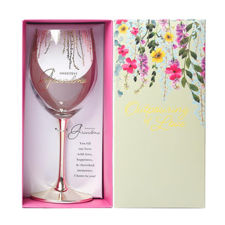 Pavilion Gift Company Drinking Cup, 19 Ounces, Clear, Gold