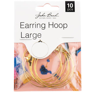 John Bead Jewelry Finding, 38mm, Gold
