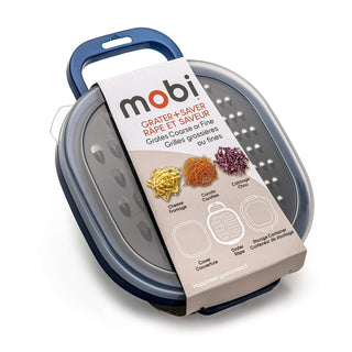 MOBI Food Grater, 6.5 x 6.5 x 2 inches, Blue