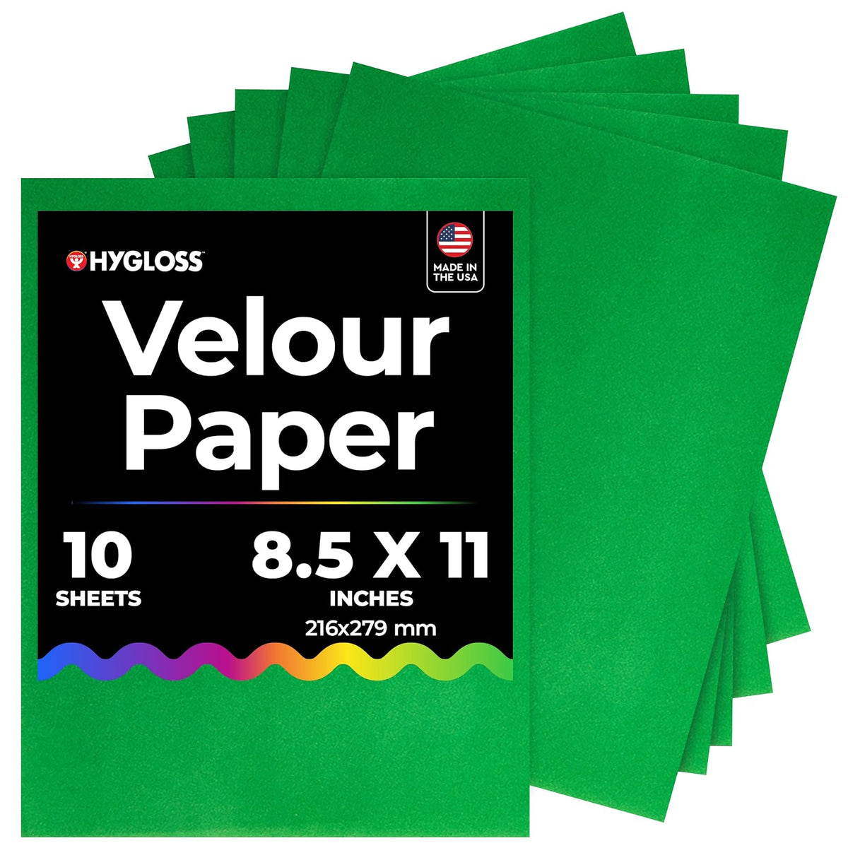Hygloss Art Media Paper, 8.5 X 11 Inches, Green