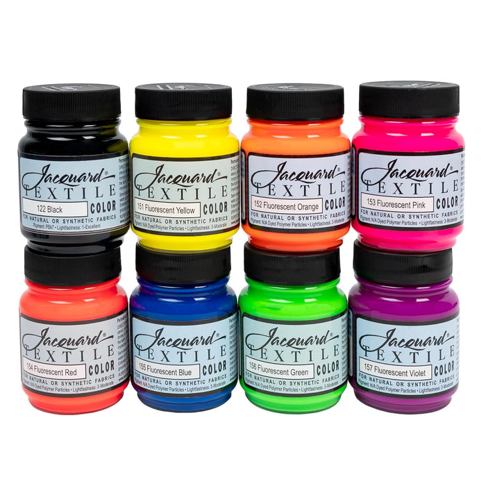 Jacquard Textile 8 Fluorescent Color Set