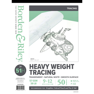 Borden & Riley Art Media Paper, 9" x 12", White