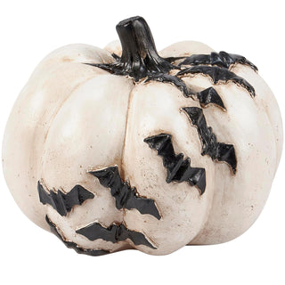 Primitives by Kathy Sculpture, 6" Diameter x 5.75", White Black