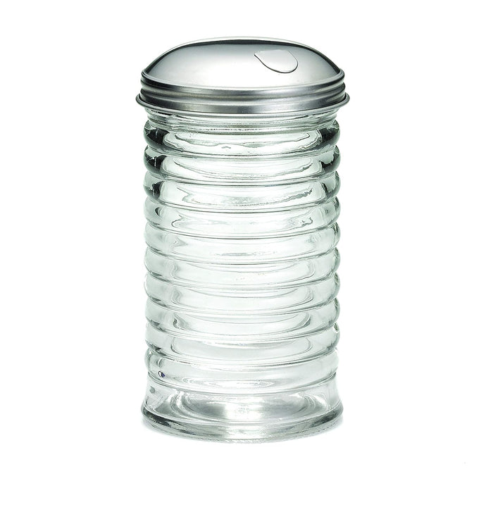 TableCraft Glass Beehive Sugar Pourer w/ Side Flap Cover