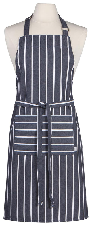 Now Designs Basic Cotton Kitchen Chef's Apron, Butcher Stripe