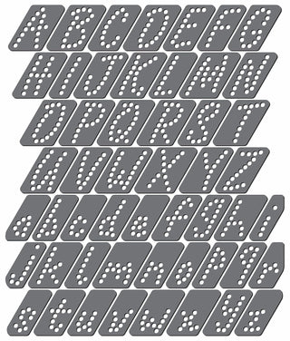 Rhinestone Genie Philips LED Font-Script 1.25 Inch Magnetic Rhinestone Template, Black