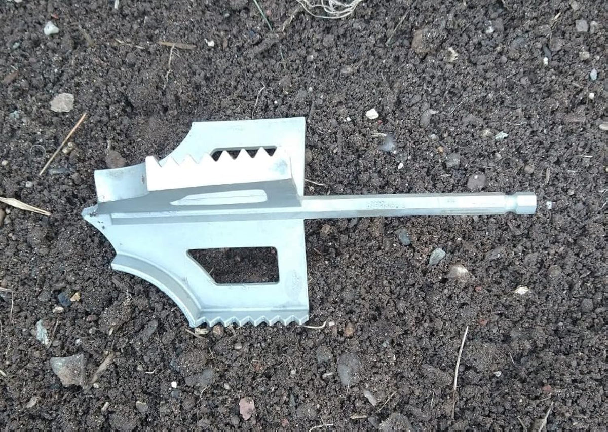 Gardinnovations Soil Tiller Cultivator, Silver