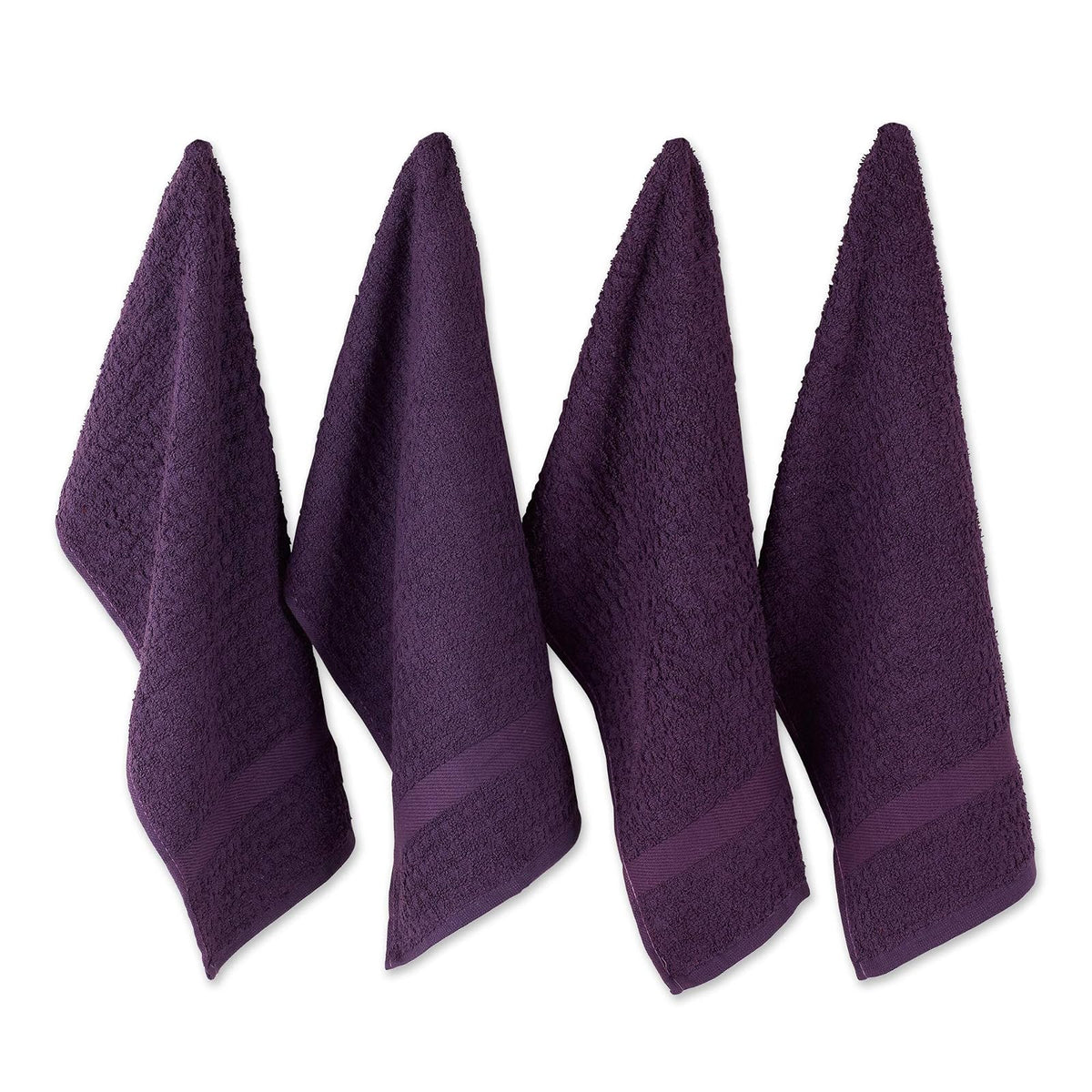 DII Towel, 15x26", Solid Eggplant